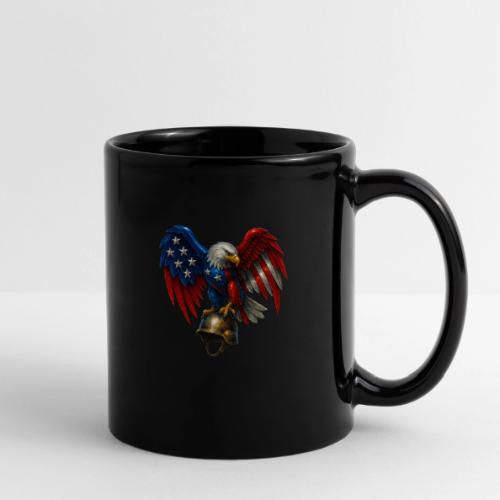 American Flag Bald Eagle - Helmet - Full Color Mug