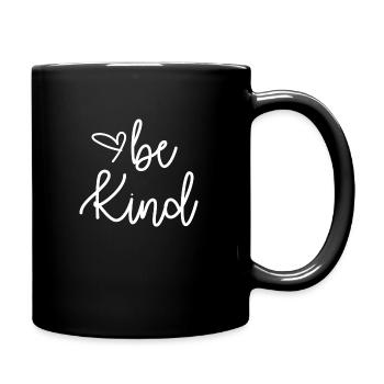 Be Kind Inspirational Teacher Positive Quote Back - Full Color Mug - black - Right