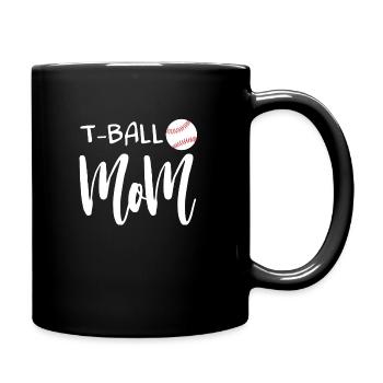 T-Ball Mom Ball - Full Color Mug - black - Right