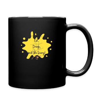 Cute and Spooky eat, drink, scare - Full Color Mug - black - Right