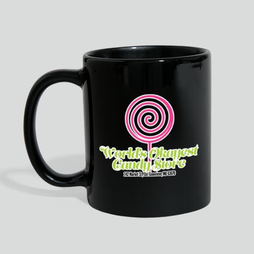 World's Okayest Candy Store Pink/Green/Black - Full Color Mug