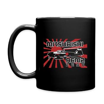 Reliving History: Legendary Japanese Plane of WW2 - Full Color Mug - black - Left