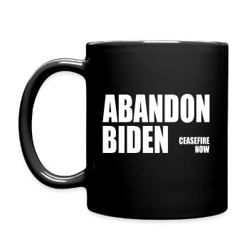 Abandon biden - Full Color Mug - black - Left