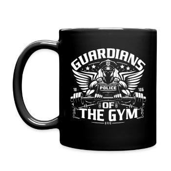 Police Guardians Of The Gym - Full Color Mug - black - Left