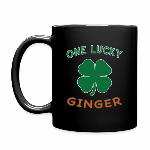 Lucky Ginger St Patrick Day Irish Shamrock gift. - Full Color Mug