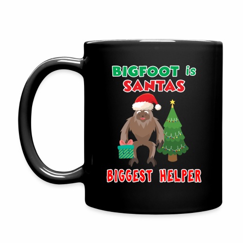 Santas Biggest Helper Squatchy Christmas Present. - Full Color Mug