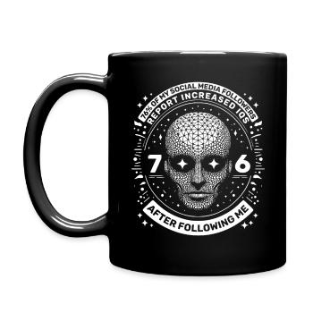 Increased IQs after following me - Full Color Mug - black - Left
