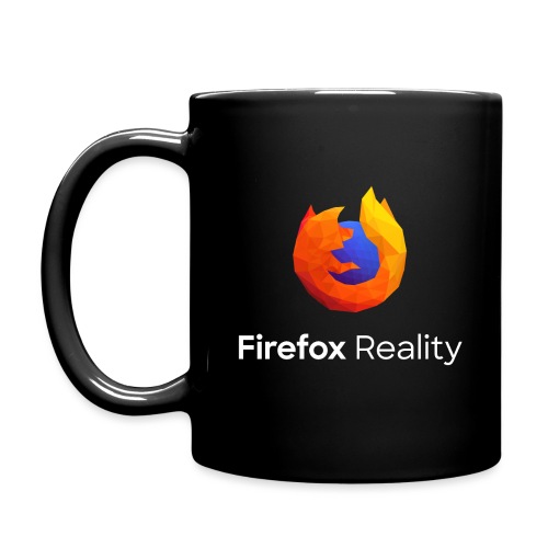 Firefox Reality - Transp., Vertical, White Text - Full Color Mug