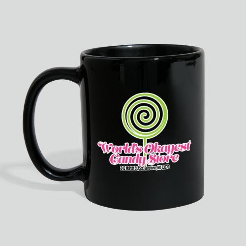 World's Okayest Candy Store Green/Pink/Black - Full Color Mug
