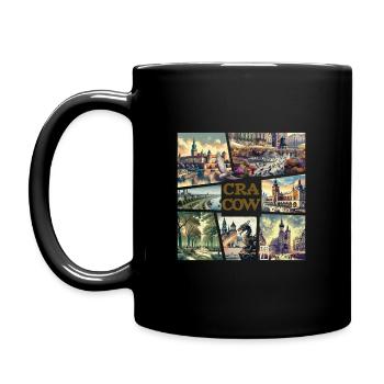 POLISH CITY - CRACOW - TRAVEL - 1 - Full Color Mug - black - Left