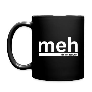 Meh | Parody Shirt - Full Color Mug - black - Left