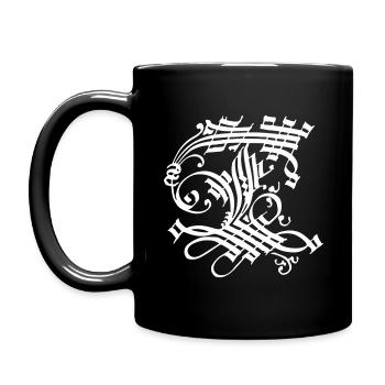Medieval Core Medieval Initials Castle Core - Full Color Mug - black - Left