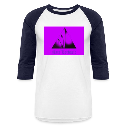 Purple Logo 2 - Unisex Baseball T-Shirt