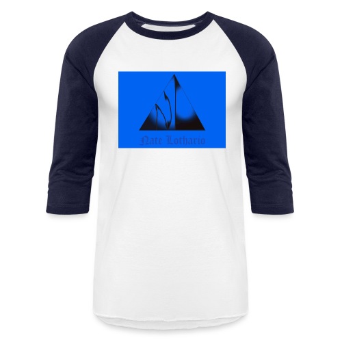 Light Blue Logo - Unisex Baseball T-Shirt