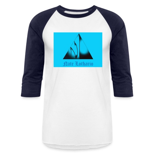 Aqua Blue Logo - Unisex Baseball T-Shirt