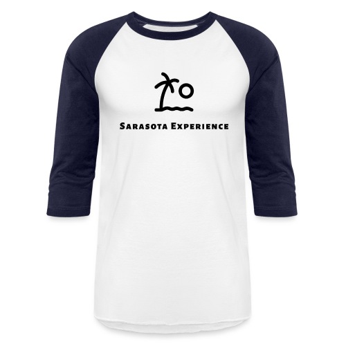 Black Text/Logo - Unisex Baseball T-Shirt