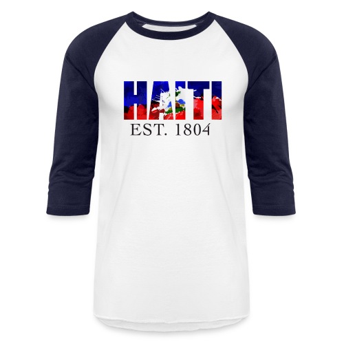 HAITI EST. 1804 - Unisex Baseball T-Shirt