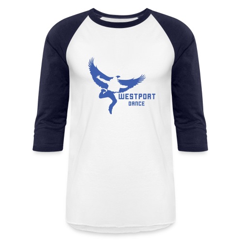 BLUE LOGO - Unisex Baseball T-Shirt