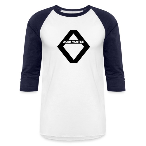 Black Logo and Text - Unisex Baseball T-Shirt