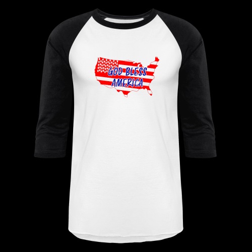 GOD BLESS AMERICA - Unisex Baseball T-Shirt