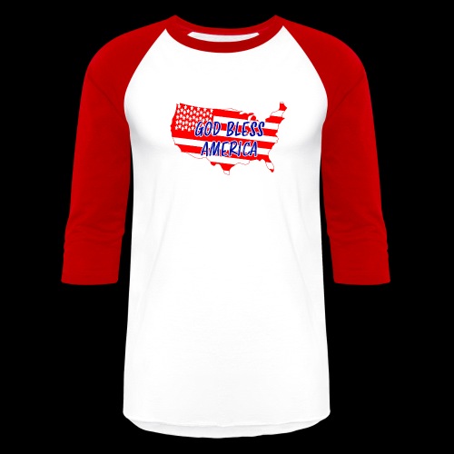 GOD BLESS AMERICA - Unisex Baseball T-Shirt