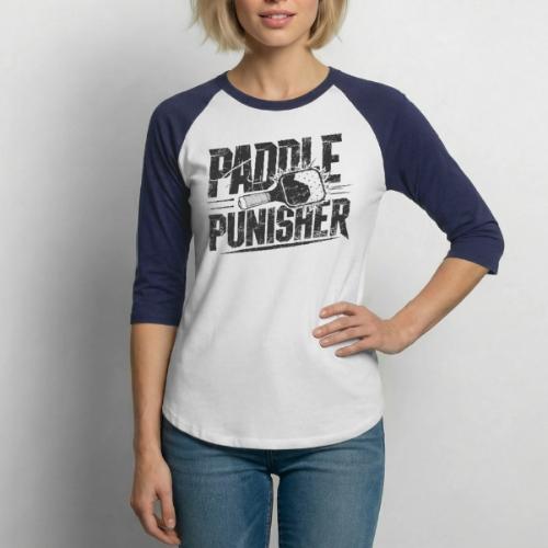Funny Pickleball: Paddle Punisher Incoming - Unisex Baseball T-Shirt