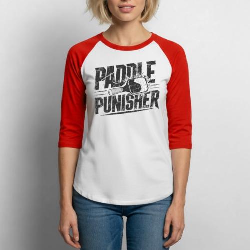Funny Pickleball: Paddle Punisher Incoming - Unisex Baseball T-Shirt