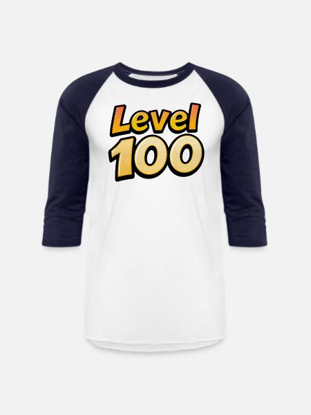 Level 100 - Unisex Baseball T-Shirt - white/navy