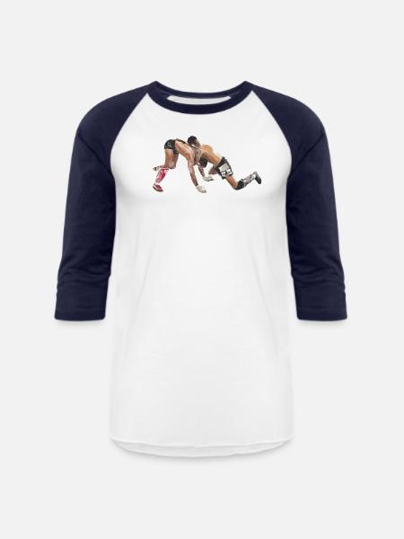 wrestling - Unisex Baseball T-Shirt - white/navy