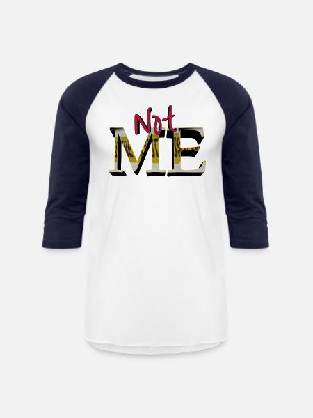Not Me new - Unisex Baseball T-Shirt - white/navy