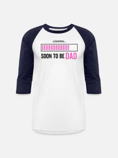Soon To Be Dad - Unisex Baseball T-Shirt - white/navy