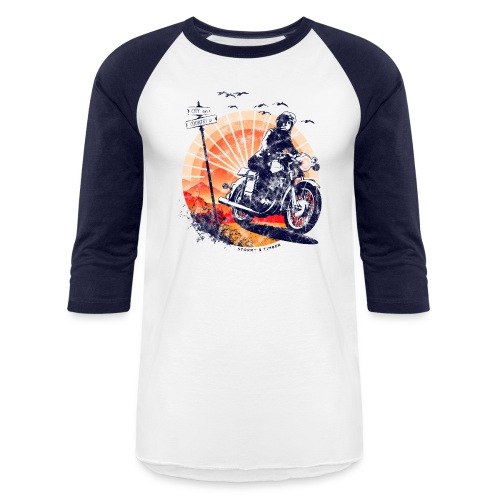 City or Country Motorbike Ride - Unisex Baseball T-Shirt