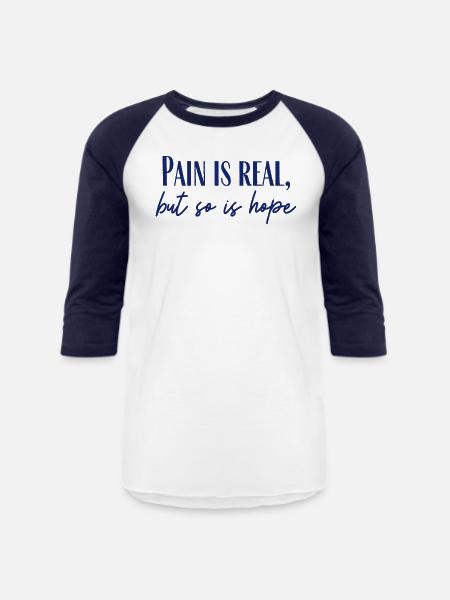 So Is Hope - Unisex Baseball T-Shirt - white/navy