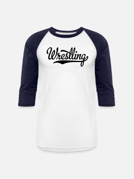 wrestling - Unisex Baseball T-Shirt - white/navy