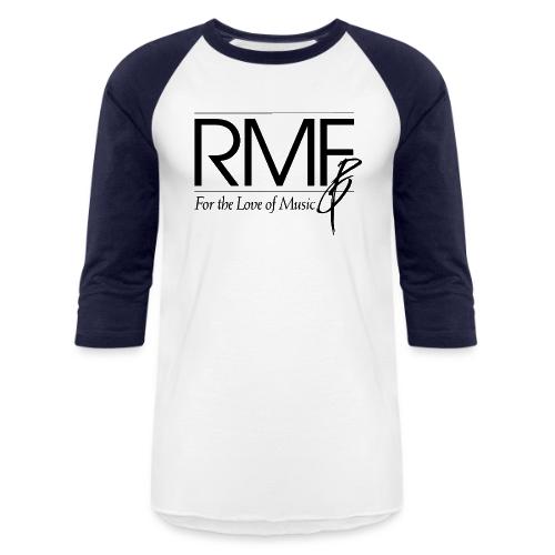 RMF Logo - Black - Unisex Baseball T-Shirt