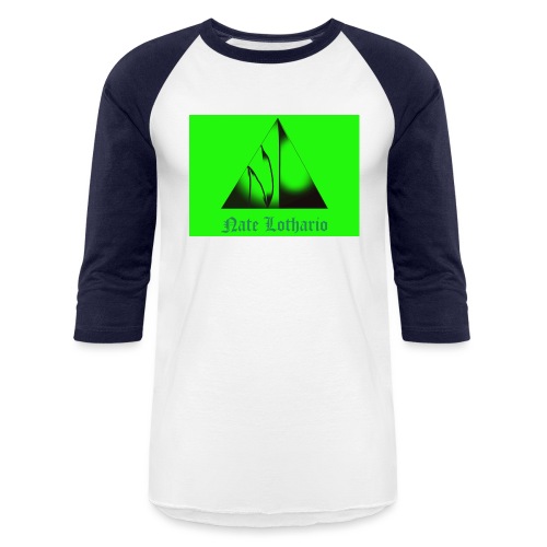 Lime Green Logo - Unisex Baseball T-Shirt