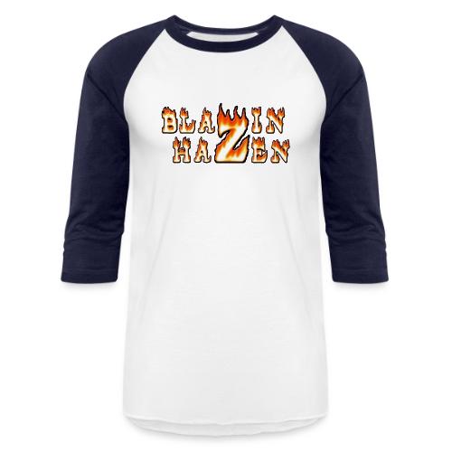 Blazin Hazen Logo FIRE - Unisex Baseball T-Shirt