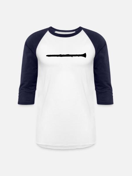 clarinet - Unisex Baseball T-Shirt - white/navy