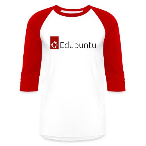 Edubuntu Logo 2023 - Black - Unisex Baseball T-Shirt