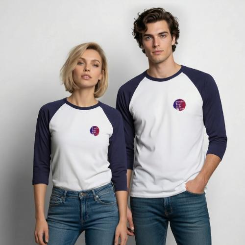 Create Your Life Sticker - Unisex Baseball T-Shirt