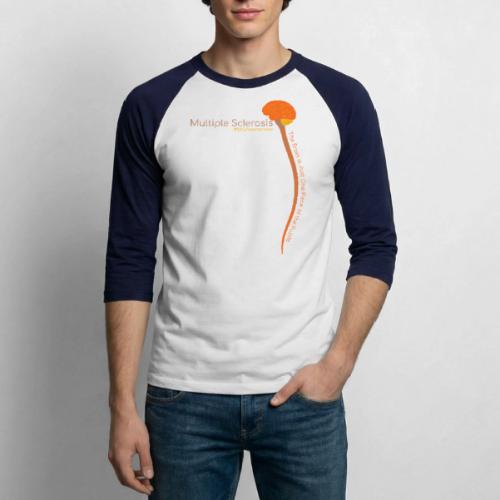 The Brain is Just Part of the MS Puzzle - Unisex Baseball T-Shirt
