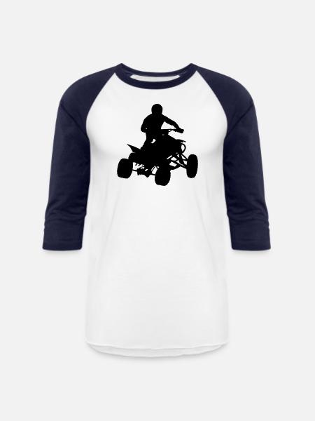 ATV Quad - Unisex Baseball T-Shirt - white/navy