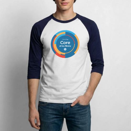 I'm the Core of My Library - Unisex Baseball T-Shirt