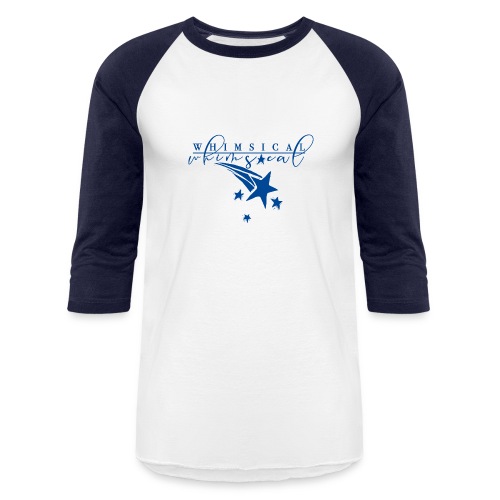 Whimsical - Shooting Star - Blue - Unisex Baseball T-Shirt