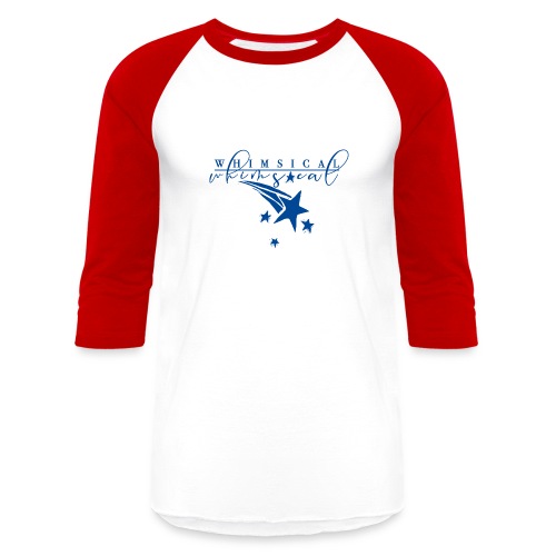 Whimsical - Shooting Star - Blue - Unisex Baseball T-Shirt