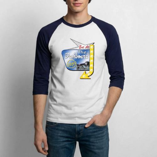 The Dashboard Diner Square Logo - Unisex Baseball T-Shirt