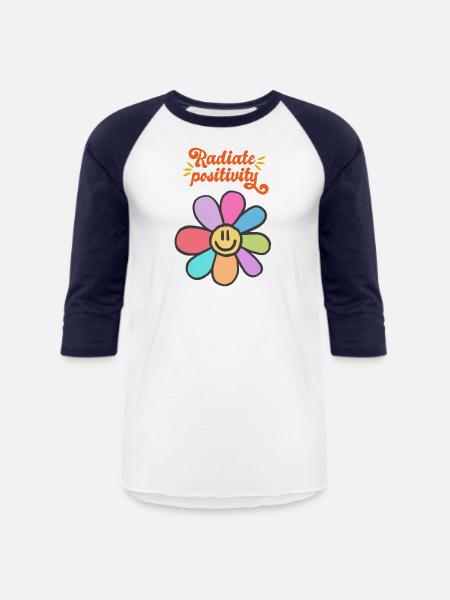 Radiate Positively - Unisex Baseball T-Shirt - 