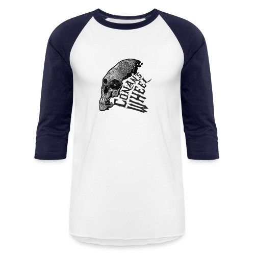 CONAN WHEEL ALIEN - B&W - Unisex Baseball T-Shirt