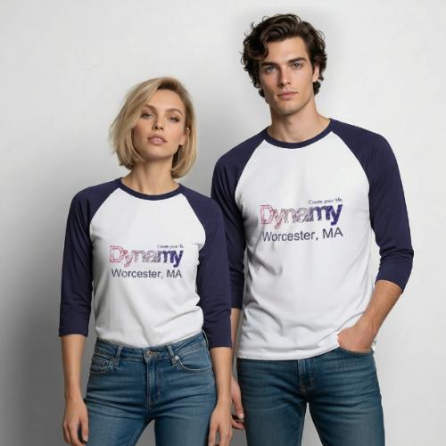 Dynamy Worcester - Unisex Baseball T-Shirt