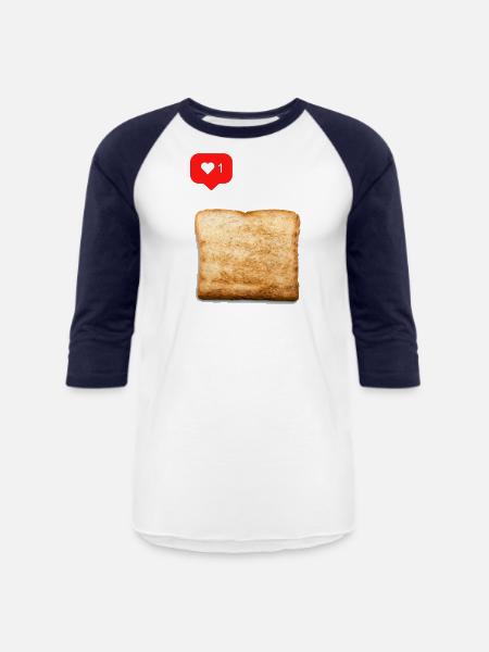 Bread Lover - Unisex Baseball T-Shirt - white/navy